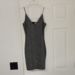 H&M Elegant Gray  Dress Sz 6